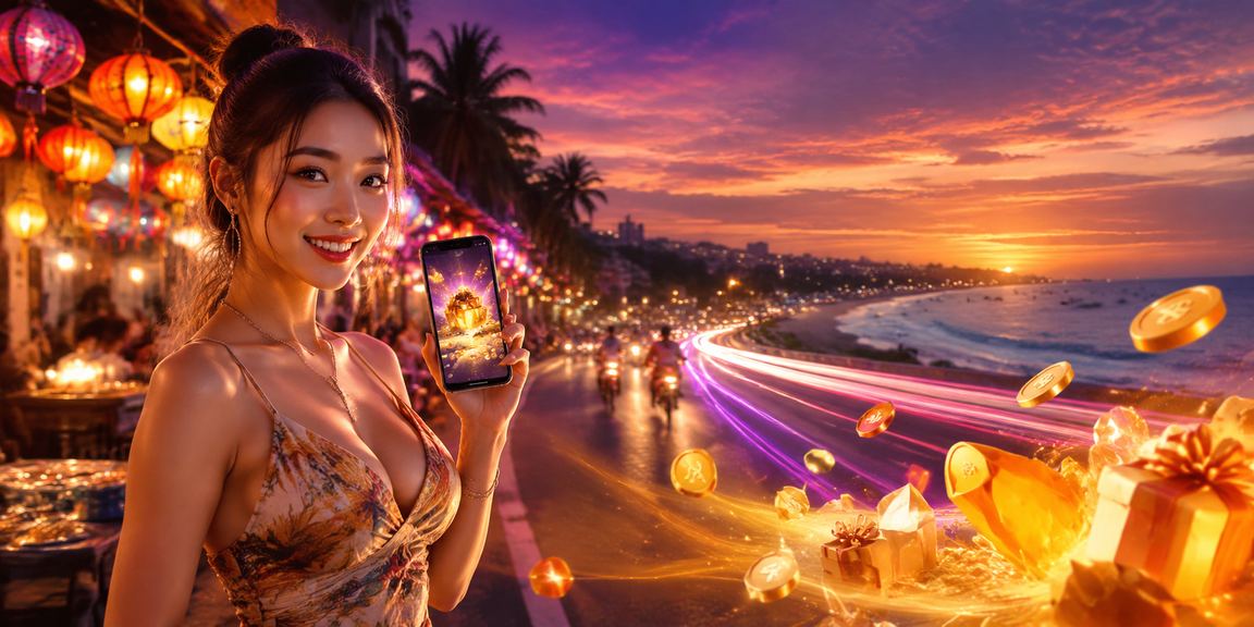 Khung cảnh Mũi Né về đêm gợi ý trải nghiệm giải trí di động Việt Nam